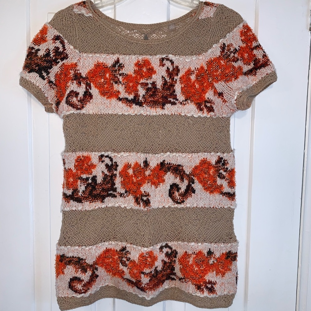 Anthropologie Banded Bouquets Tunic Sweater - Picture 10 of 16